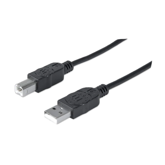 Cable Usb, Manhattan,306218, V2.0 A-b  0.9m, Negro