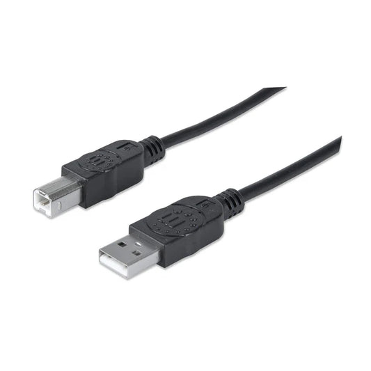 Cable Usb, Manhattan,306218, V2.0 A-b  0.9m, Negro