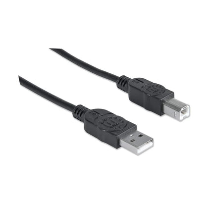 Cable Usb,manhattan,337779, V2.0 A-b  5.0m, Alta Velocidad,negro