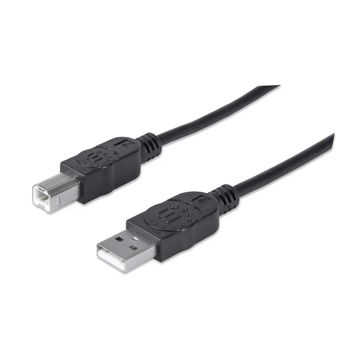 Cable Usb,manhattan,33382, V2.0 A-b  3.0m, Negro