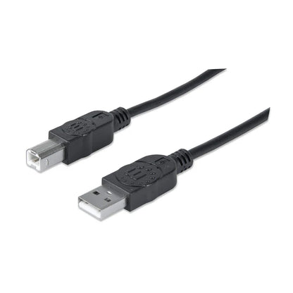Cable Usb,manhattan,33382, V2.0 A-b  3.0m, Negro