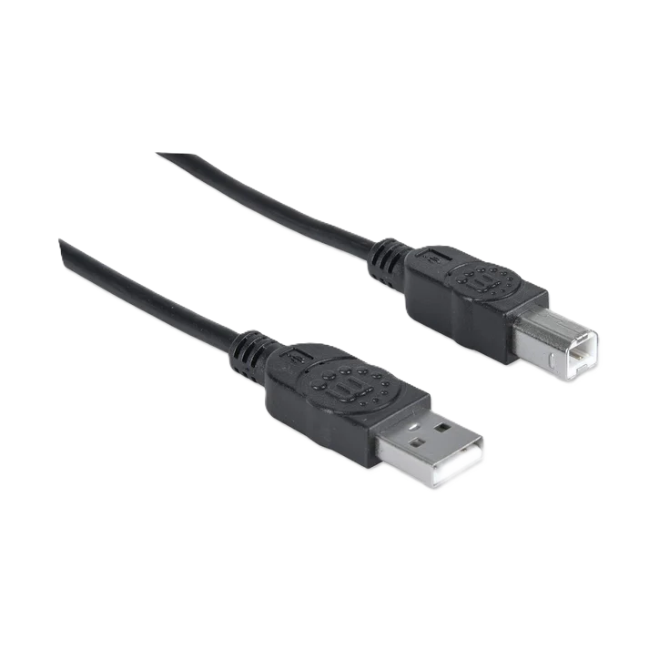 Cable Usb,manhattan,33382, V2.0 A-b  3.0m, Negro