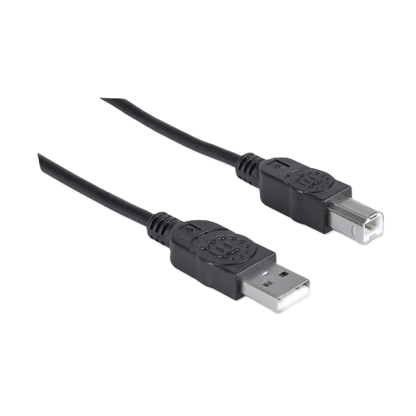 Cable Usb,manhattan,33382, V2.0 A-b  3.0m, Negro