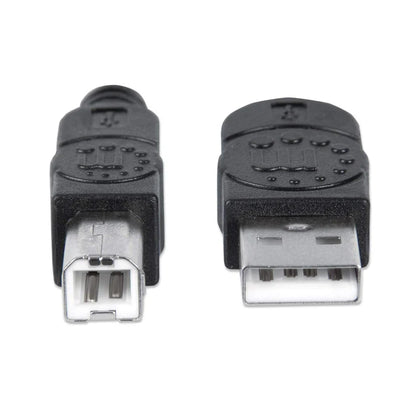 Cable Usb,manhattan,337779, V2.0 A-b  5.0m, Alta Velocidad,negro