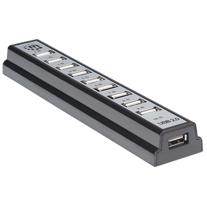 Hub Usb,manhattan,161572, V2.0 10 Ptos Con Fuente