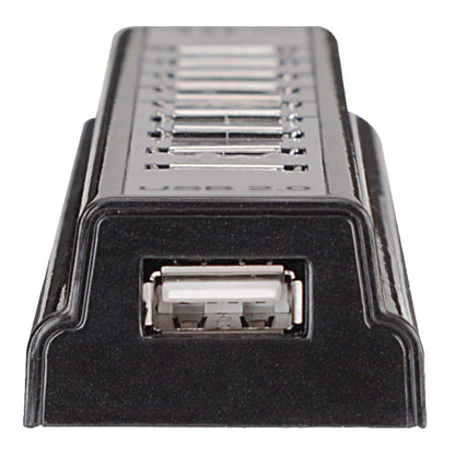 Hub Usb,manhattan,161572, V2.0 10 Ptos Con Fuente