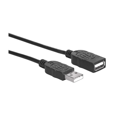 Cable Usb,manhattan,338653, V2.0 Ext. Tipo A  1.8m Negro