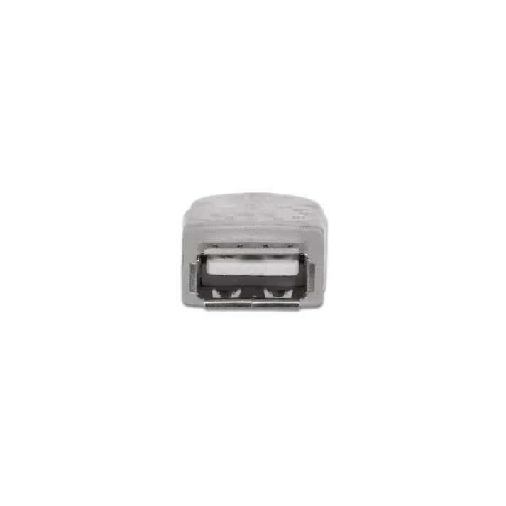 Cable Usb,manhattan,340496, V2.0 Ext. 3.0m Plata