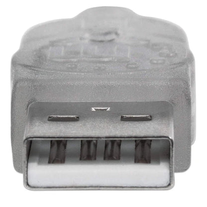 Cable Usb,manhattan,340496, V2.0 Ext. 3.0m Plata