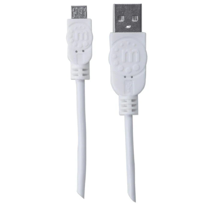 Cable Usb,manhattan,323897, V2 A-micro B, Bolsa Pvc 1.0m Blanco