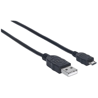 Cable Usb,manhattan,325677, V2 A-micro B, Bolsa Pvc 0.5m Negro