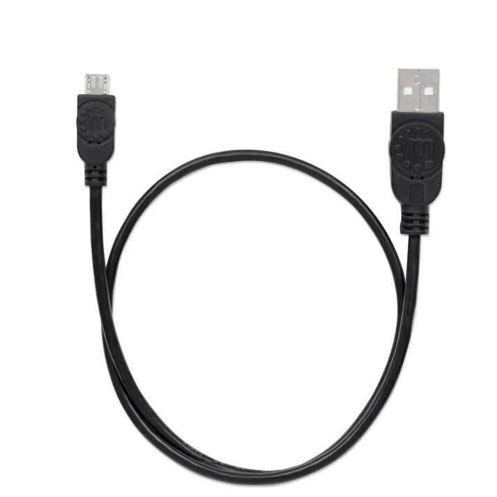 Cable Usb,manhattan,325677, V2 A-micro B, Bolsa Pvc 0.5m Negro