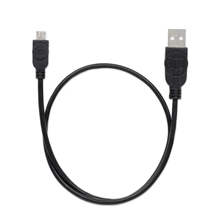 Cable Usb,manhattan,325677, V2 A-micro B, Bolsa Pvc 0.5m Negro