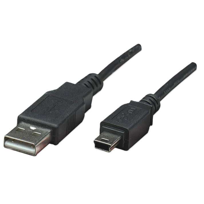 Cable Usb,manhattan,302340, V2.0 A-mini B 3.0m Negro