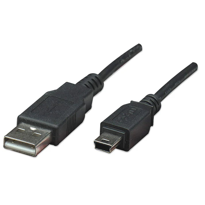 Cable Usb,manhattan,302340, V2.0 A-mini B 3.0m Negro