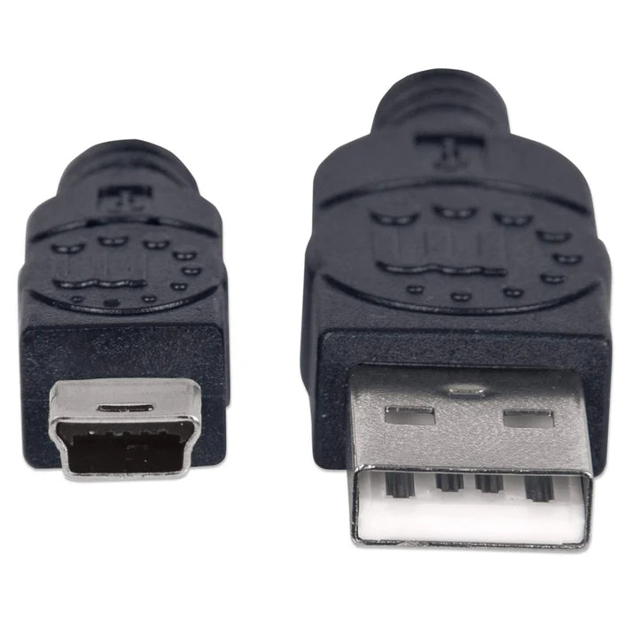 Cable Usb,manhattan,33375, V2.0 A-mini B 1.8m Negro