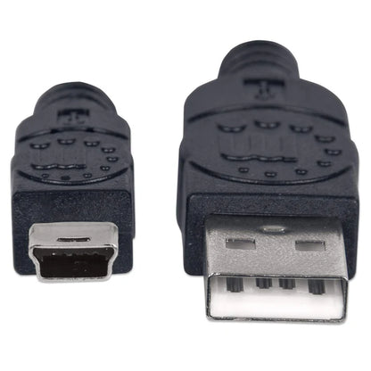 Cable Usb,manhattan,33375, V2.0 A-mini B 1.8m Negro
