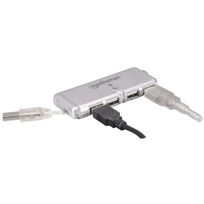 Hub Usb,manhattan,160599, V2.0 4 Ptos Min