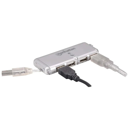 Hub Usb,manhattan,160599, V2.0 4 Ptos Min