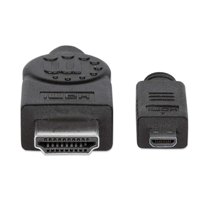 Cable Hdmi,manhattan,324427, 1.4 M-micro 2methernet
