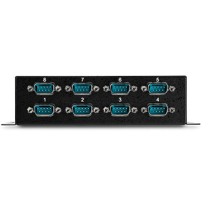 Adaptador Hub Concentrador Usb 8 Puertos Serial Rs232 Industrial Montaje En Pared Riel Din - Startech.com Mod. Icusb2328i