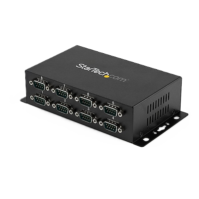 Adaptador Hub Concentrador Usb 8 Puertos Serial Rs232 Industrial Montaje En Pared Riel Din - Startech.com Mod. Icusb2328i