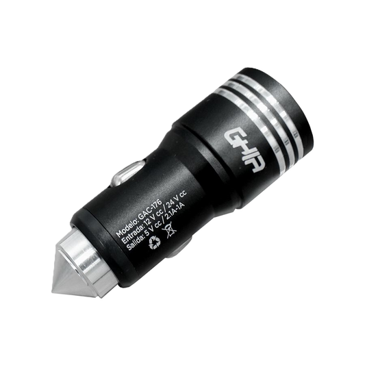 Cargador Para Auto Ghia 2 Puertos Usb