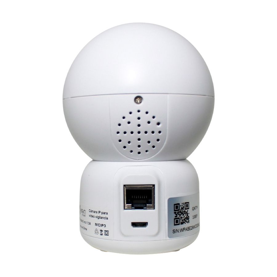 Camara Mirati Ip Inalambrica 2mp/ Wifi / Ptz Pan-tilt /1080p Full Hd / Lente 3.6mm / P2p / Audio 2 Vias / Vision Nocturna / Almacenamiento Micro Sd / Smart Home