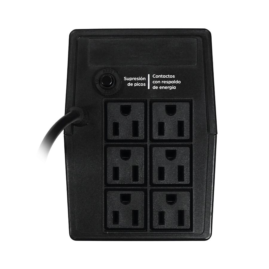 No Break / Ups Ghia 750va/360w / 6 Contactos / Con Regulador Y Supresor De Picos