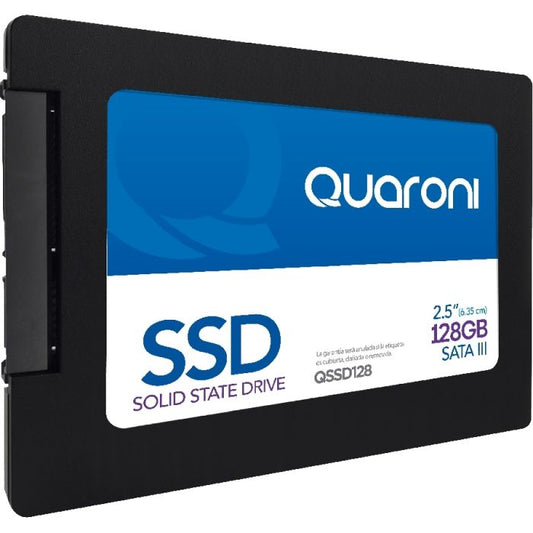 Unidad De Estado Solido Ssd Quaroni 2.5 128gb / Sata3 / 6gb/s 7mm / Lect 530mb/s / Escrit 450mb/s.