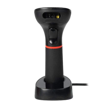 Lector De Codigos De Barras Ghia Gsw2 / Inalambrico / 2d / Led Rojo Y Blanco / Bluetooth / Usb / Base De Carga / Qr / Negro
