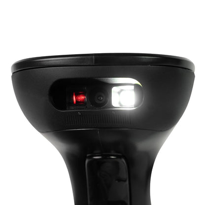 Lector De Codigos De Barras Ghia Gsw2 / Inalambrico / 2d / Led Rojo Y Blanco / Bluetooth / Usb / Base De Carga / Qr / Negro