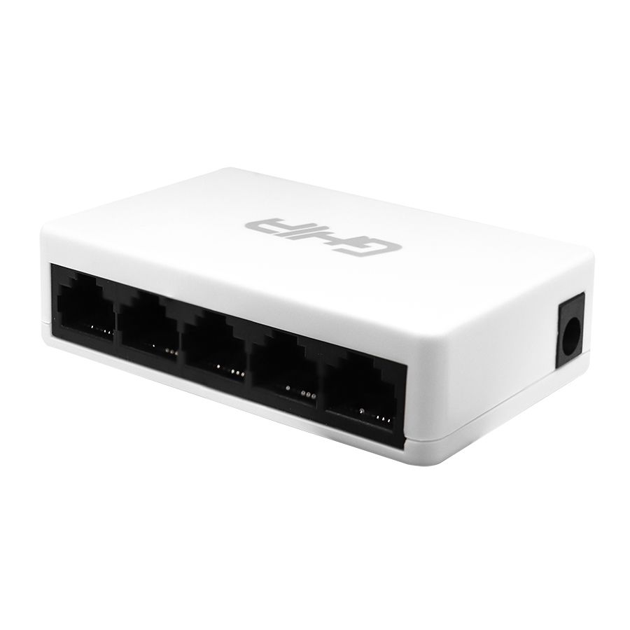 Switch Ghia 5 Puertos Rj45 10/100 Mbps No Administrable Auto Mdi/mdix Half Full Duplex