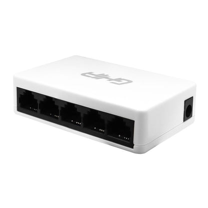 Switch Ghia 5 Puertos Rj45 10/100 Mbps No Administrable Auto Mdi/mdix Half Full Duplex