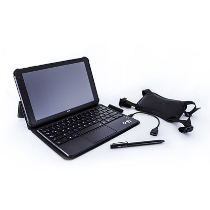 Tablet Ghia Rugged Octacore/ 10.1 Pulg Ips /4gb Ram/256gb /2cam 5mp 8mp/wifi Dual Band/bluetooth/10,000mah/android 13 / Teclado Bt Con Folder Y Funda/ Correa De Mano/ Pluma Stylus Y Cable Otg Usb C A