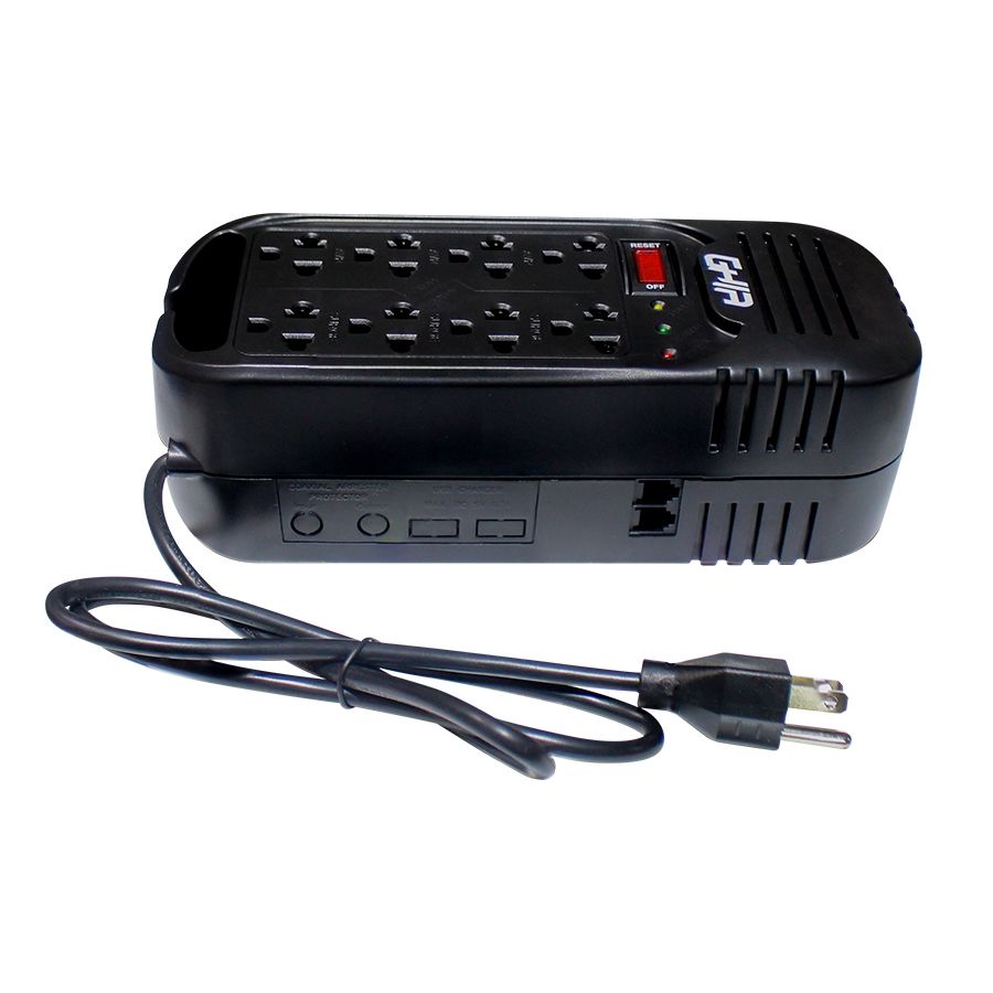 Regulador De Voltaje Ghia 2000va / 800w 8 Contactos.