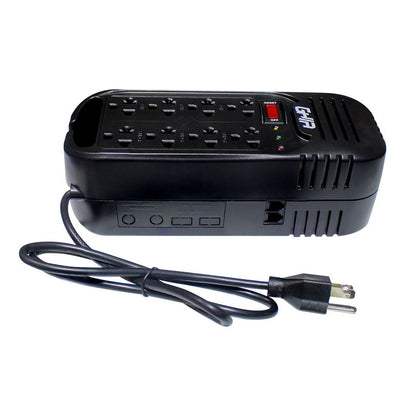Regulador De Voltaje Ghia 2000va / 800w 8 Contactos.