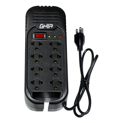 Regulador De Voltaje Ghia 2000va / 800w 8 Contactos.