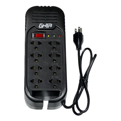 Regulador De Voltaje Ghia 2000va / 800w 8 Contactos.