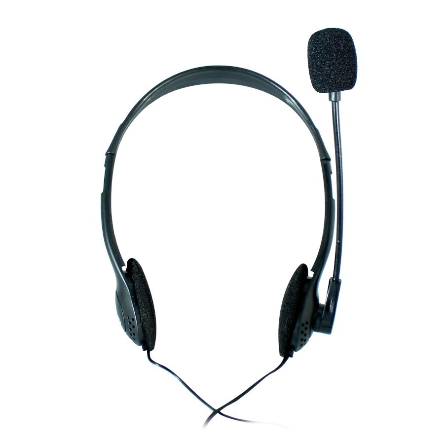 Diadema Alambrica Ghia Con Microfono, Control De Volumen Y Conector 3.5mm Audifono Y Microfono, Sonido Envolvente, Controlador De Volumen, Color Negro