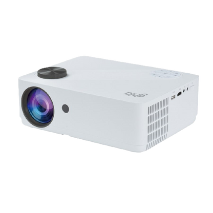 Video Proyector Ghia 350 Ansilm, 5000 Lmenes De Luz, Wifi, Hdmi, Usb, Av, 3.5 Mm, Tf Card, Screencast Sin Dongle Hasta 200