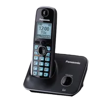 Telefono Panasonic Kx-tg4111meb Inalambrico Pantalla Lcd 1.8 Color Azul Teclado Iluminado Altavoz 50 Numero En Directorio Bloqueo De Llamadas No Deseadas Negro