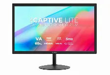 Monitor Acteck Captive Lite Cl215 / 21.5 Pulgadas / Plano / Full Hd 1920 X1080 / 60 Hz  / Led / 5 Ms / Vga / Hdmi / Bocinas Estero 3w / 3 AÑos De Garantia / Negro / Ac-943253