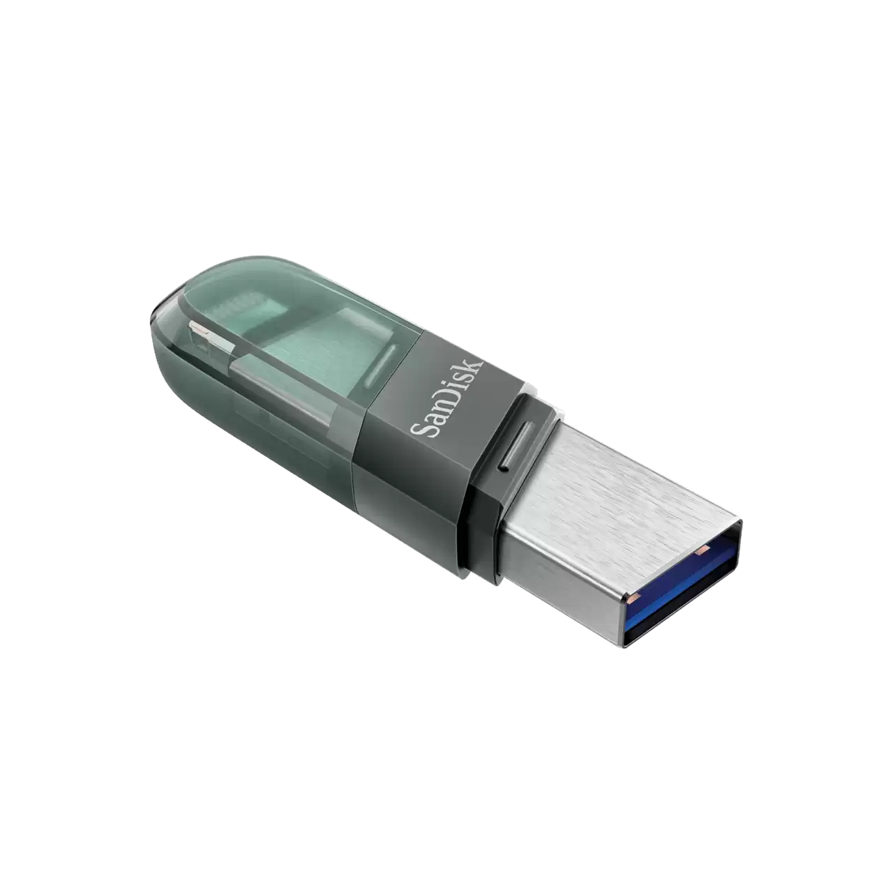 Memoria Sandisk 128gb Ixpand Flash Drive Flip Para Iphone/ipad Lightning/usb 3.1 Metlica Con Tapa De Plstico Sdix90n-128g-gn6ne