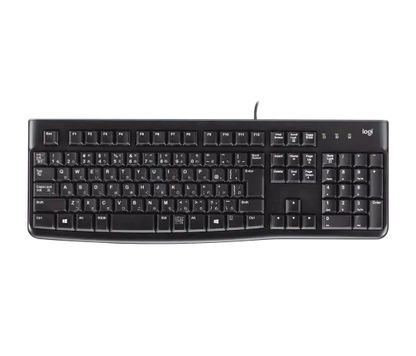 Teclado Logitech K120 Negro Alambrico Usb Pc / Windows Resistente A Derrames