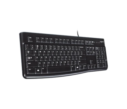 Teclado Logitech K120 Negro Alambrico Usb Pc / Windows Resistente A Derrames