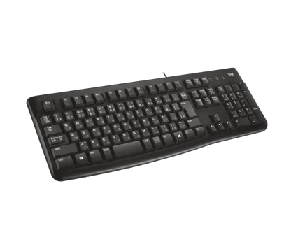 Teclado Logitech K120 Negro Alambrico Usb Pc / Windows Resistente A Derrames