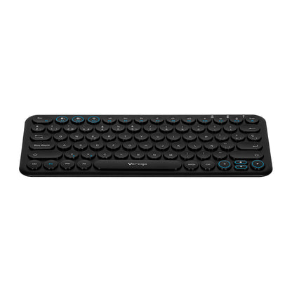 Teclado Multidispositivo (hasta 3)/ Vorago / Kbw-400, Slim Regargable Tipo C 2 Bluetooth Wireless Negro