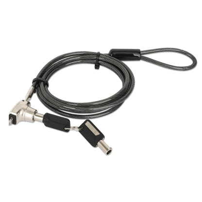 Candado Laptop , Manhattan, 440486 ,nano Llave 1.8mts Gris