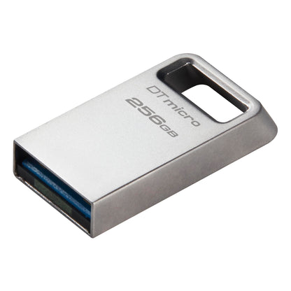 Memoria Flash Usb Kingston Data Traveler Micro 256gb Gen 1 3.2 Tipo A Metal Dtmc3g2/256gb